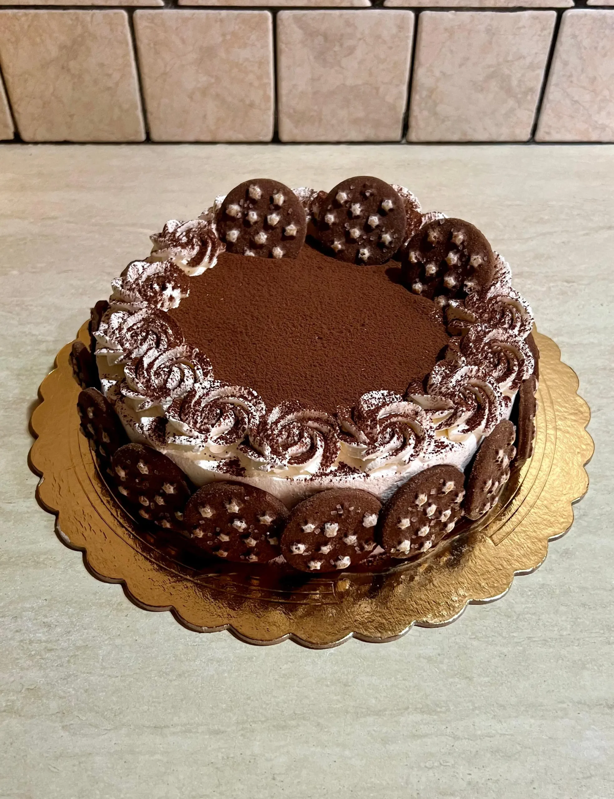 Cocoa Cookie Delight cake