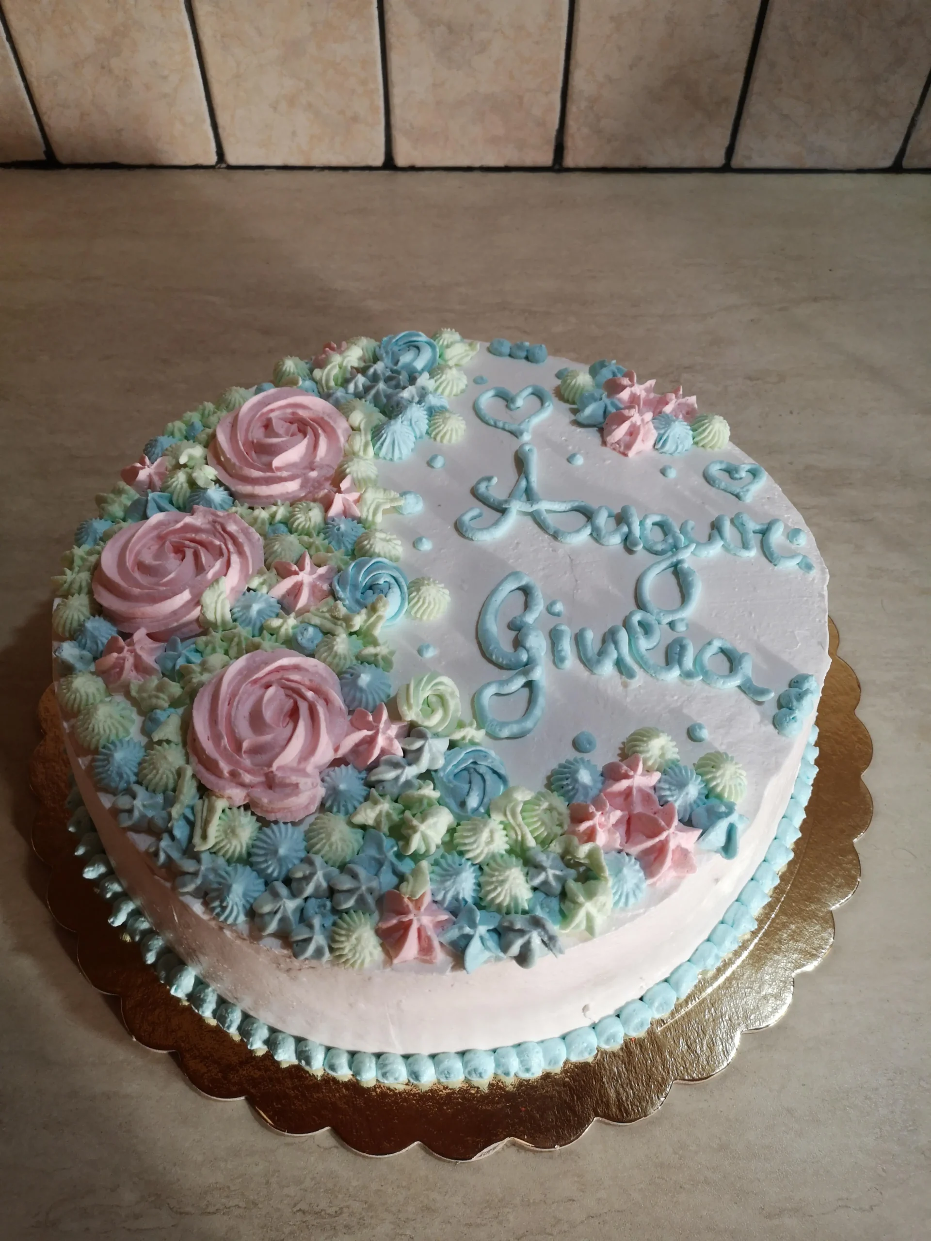 Pastel Heart cake